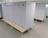 Szafka BHP pracownicza metalowa Sum 330 W z ławką P331 W - 2