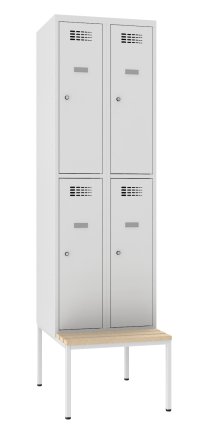 Szafka pracownicza BHP Sus 322 W z ławką P321 W - 1