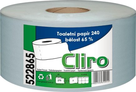 Papier toaletowy Jumbo Cliro 280 6 sztuk - 1