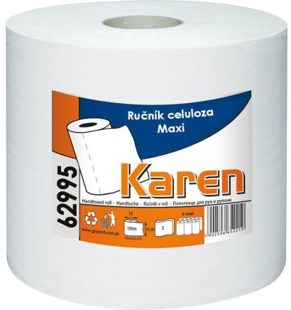 Ręczniki papierowe w rolce Maxi Karen 6 sztuk - 1
