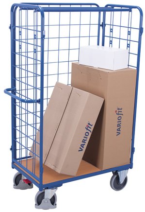 Wózek paczkowy 3 ściany z siatki sw-500.306 (4 modele) - 2