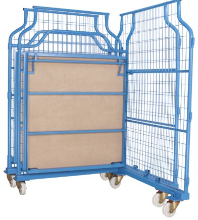 Kontener mobilny z 3 ścianami z siatki Universal Corlette® uc-120.599 - 2