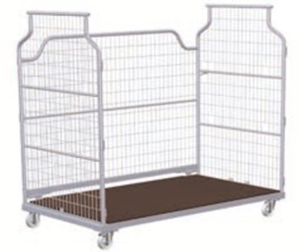 Kontener mobilny 3 ściany z siatki Universal Corlette® vc-200.599 - 1
