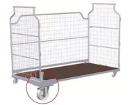 Kontener mobilny z 3 ścianami z siatki Universal Corlette® vc-240.599 - 1