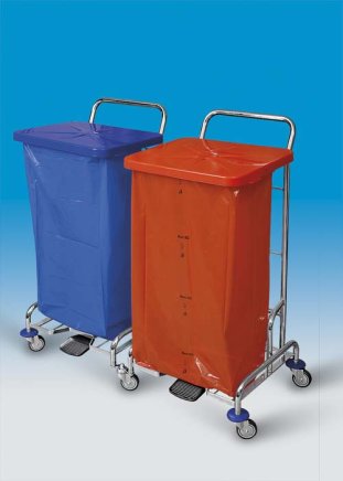Wózek do segregacji odpadów i prania bez worka PEDALBAG II - 1