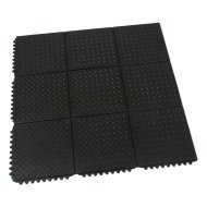 Gumowa modułowa mata przeciwzmęczeniowa Diamond Plate Tile - 1