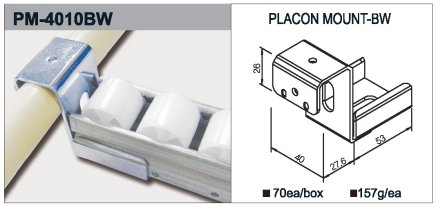 Uchwyt prowadnicy rolkowej typu PM-4010BW - 1