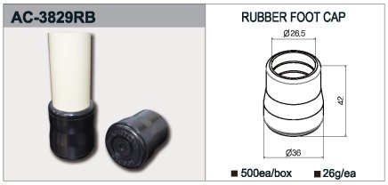 Gumowa końcówka typu AC-3829RB - 1