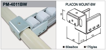 Uchwyt prowadnicy rolkowej typu PM-4011BW - 1