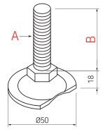 Stopka gwintowana typu AD-5012MSM - 2