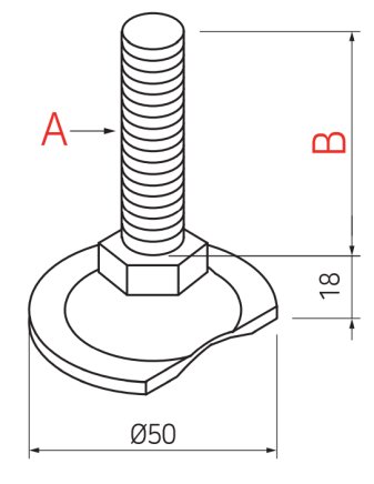 Stopka gwintowana typu AD-5012MSM - 2