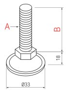 Stopka gwintowana typu AD-3012MSM - 2