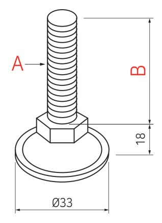 Stopka gwintowana typu AD-3012MSM - 2