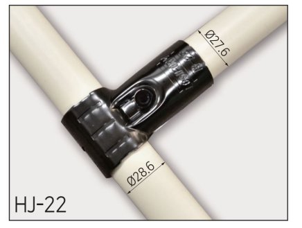 Złącze metalowe - komplet HJ-22 - 1
