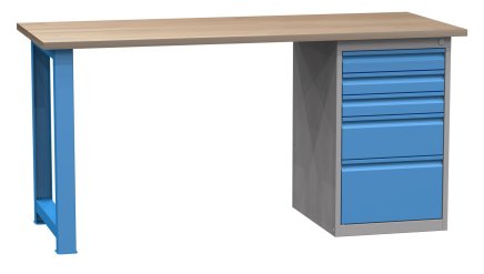 Stół warsztatowy z kontenerkiem SD41732 1700 mm - 1