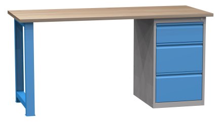 Stół warsztatowy z kontenerkiem SD41733 1700 mm - 1
