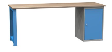Stół warsztatowy z kontenerkiem 2100 mm - 1