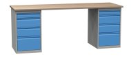Stół warsztatowy z kontenerkami SD42134 2100 mm