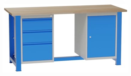Stół warsztatowy z kontenerkami SD41723 - 1