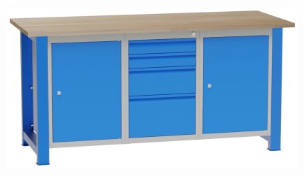 Stół warsztatowy z kontenerkami SD41722 - 1
