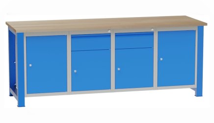 Stół warsztatowy z kontenerkami SD42122 - 1