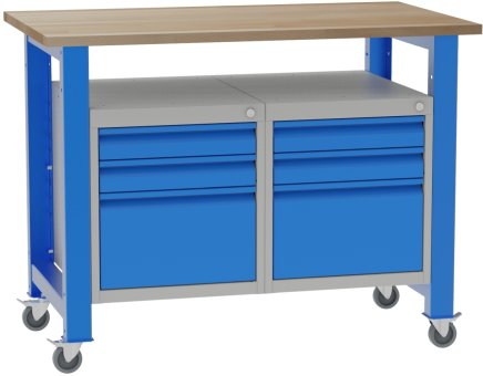 Mobilny stół warsztatowy z kontenerkami SD41214K - 1