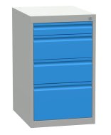 Podstawowy kontener warsztatowy - 4x szuflada