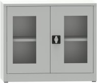 Metalowa szafka na dokumenty z drzwiami ze szkła plexi C29720 - 2