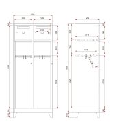 Szafa metalowa FMO/E-700-06.R - 3
