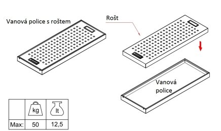 Ruszt do tacki FIP/CSC.5042 - 1