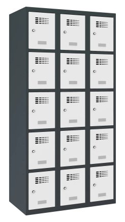 Szafka pracownicza BHP metalowa Sus 335 W, szerokość 900 mm - 1