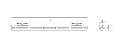 Oświetlenie LED do stołów roboczych 1500 i 1800 mm - 5