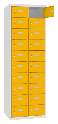 Szafki osobiste z 20 przegródkami MSus 3210 hl. 500 mm - 4