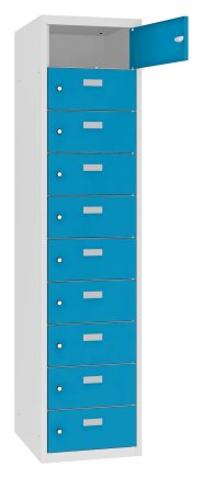 Szafki osobiste z 10 przegródkami MSus 4110 hl. 500 mm - 1