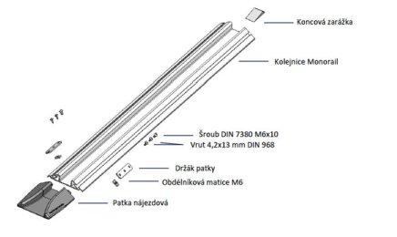 Stopka podestu szynowego - mocowanie poprzez klejenie - 2