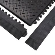 Czarna gumowa krawędź "męska" do maty Diamond Plate Tile - 2