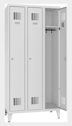 Szafka pracownicza BHP metalowa na nogach Sum 331 szer. 900 mm - 1