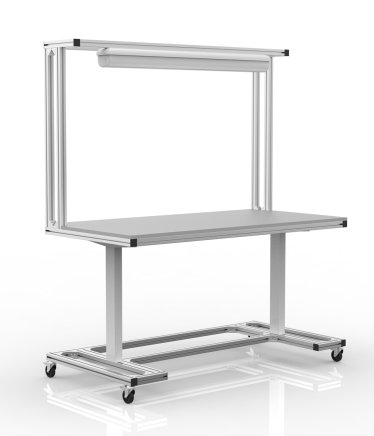 Elektrycznie regulowany stół z profili aluminiowych (dwie wersje) - 1