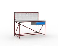 Stół warsztatowy z tablicą perforowaną o szerokości 1500 mm, 24040831 - 2