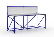 Stół warsztatowy z tablicą perforowaną o szerokości 2000 mm, 24040836 - 3