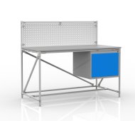 Stół warsztatowy z tablicą perforowaną o szerokości 1500 mm, 24040835 - 1