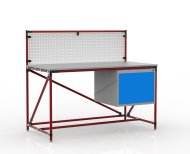Stół warsztatowy z tablicą perforowaną o szerokości 1500 mm, 24040835 - 2