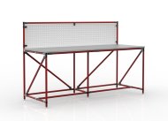 Stół warsztatowy z tablicą perforowaną o szerokości 2000 mm, 24040836 - 2