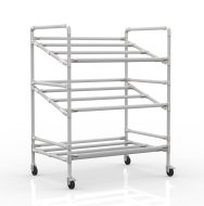 Wózek z półkami na skrzynki, szerokość 972 mm, 24040230 - 1