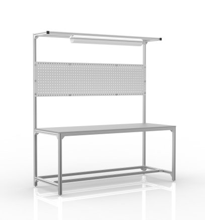 Stół warsztatowy z profili aluminiowych z nadstawką (różne warianty) - 1