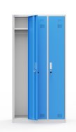 Szafka metalowa BHP pracownicza szara/niebieska HDG-S-03_U - 2