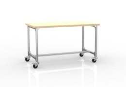 Mobilny stół roboczy z profili aluminiowych, szerokość 1500 mm