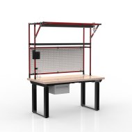 Elektronicznie regulowany stół z kontenerem i 1 szufladą 24111934 - 2