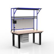 Elektronicznie regulowany stół z kontenerem z 3 szufladami 24111935 - 3