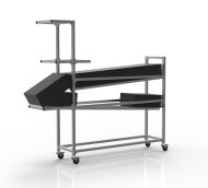 Regał spadowy z profili aluminiowych 23040552